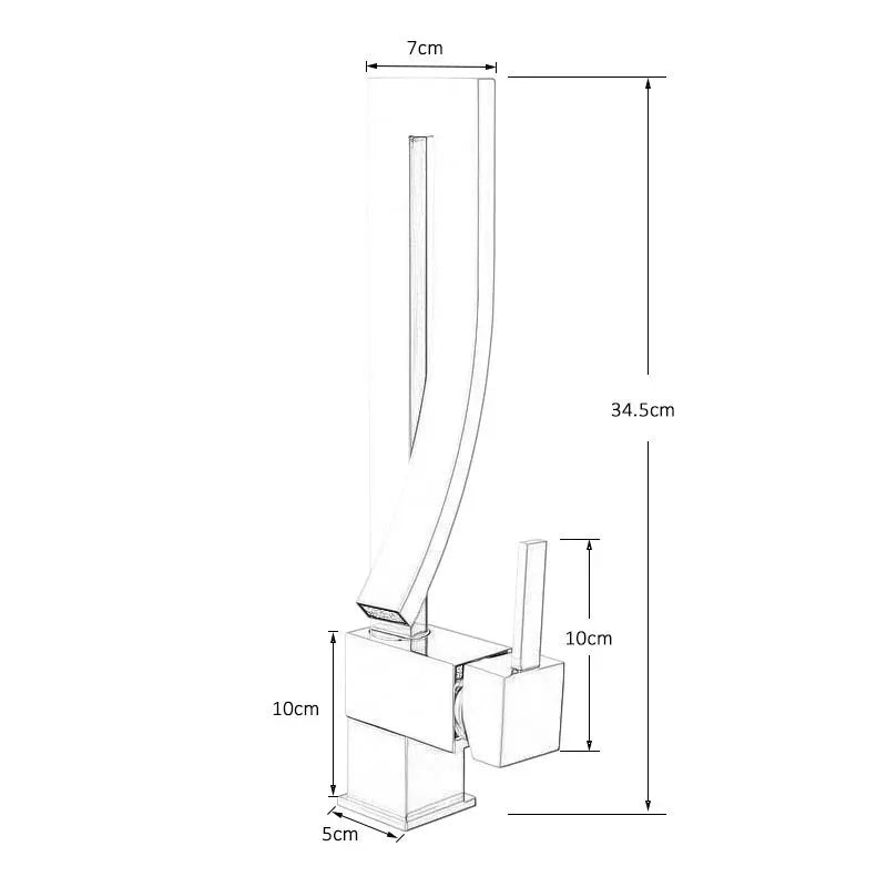 Elegant tall square faucet from Qualité Products