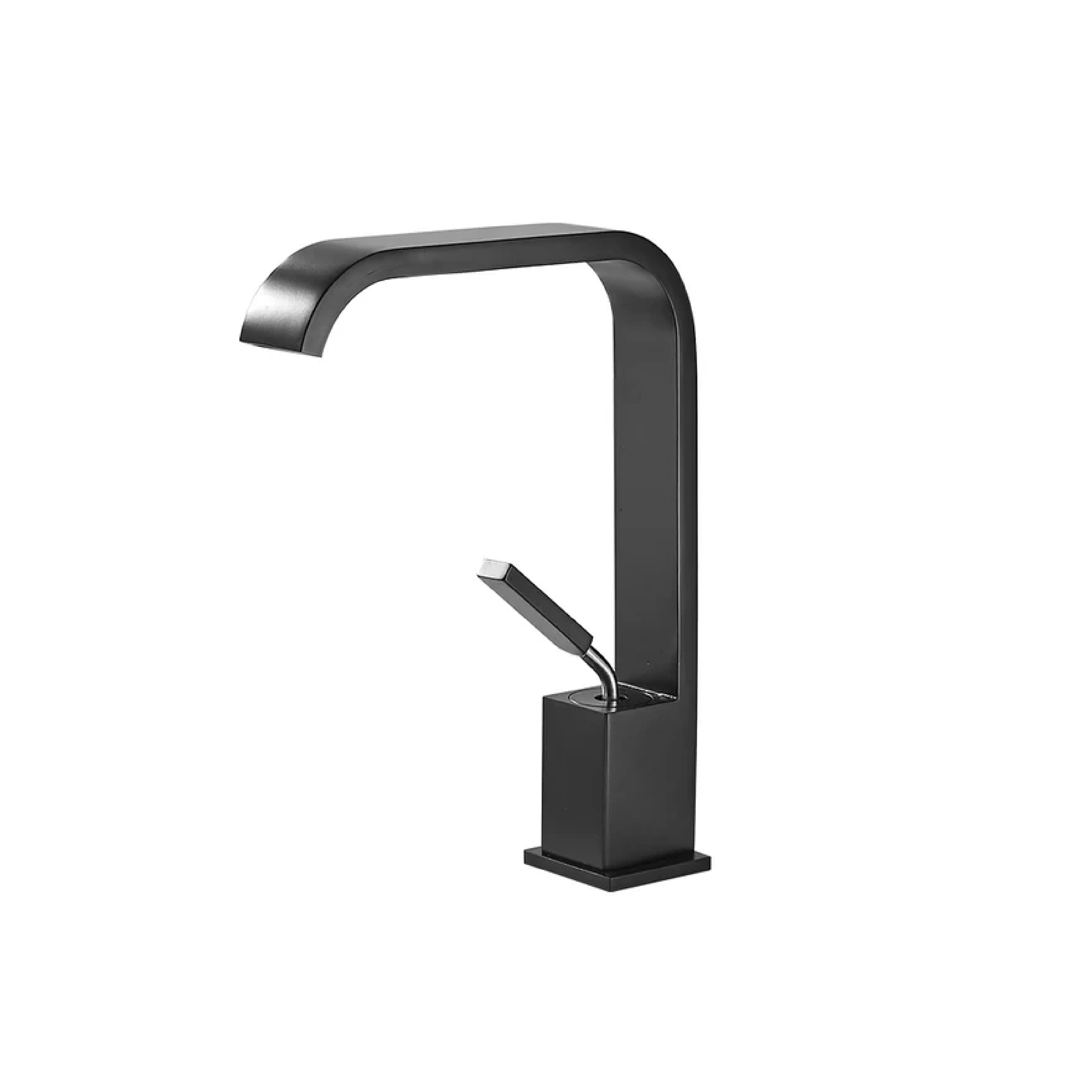 Sleek Sink Faucet with Minimalist Handle 