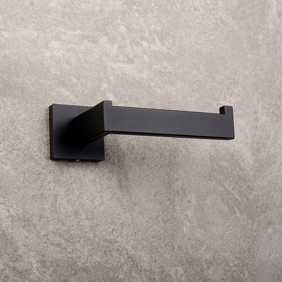 Toilet roll holder black